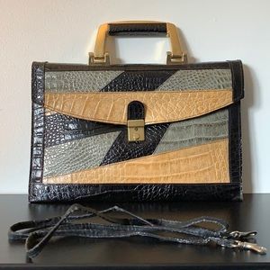[Ri Remo] Vintage Italian Leather Bag w/Cross Strap
